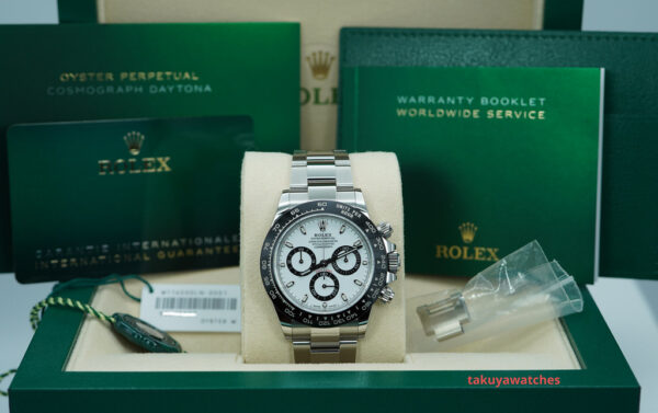 Rolex 116500LN COSMOGRAPH DAYTONA STEEL WHITE PANDA DIAL 2022 WARANTY FULL SET - Image 2