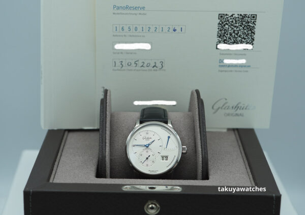Glashutte ORIGINAL PANORESERVE STAINLESS STEEL SILVER DIAL 2023 WARRANTY FULL SET - Image 2