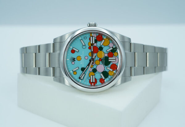 Rolex 124300 OYSTER PERPETUAL CELEBRATION DIAL 2024 WARRANTY COMPLETE SET - Image 10