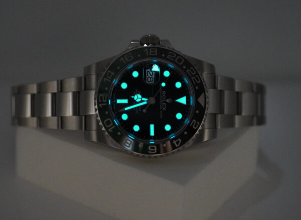 Rolex 126720VTNR GMT MASTER 2 LEFTY SPRITE GREEN BLACK BEZEL OYSTER FULL SET - Image 11