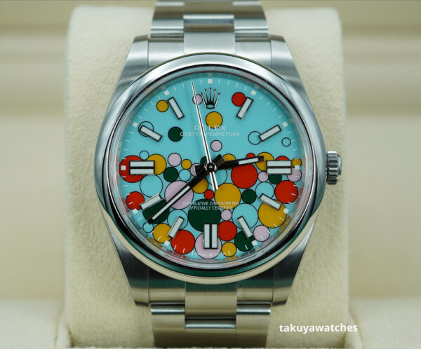 Rolex 124300 OYSTER PERPETUAL CELEBRATION DIAL 2024 WARRANTY COMPLETE SET