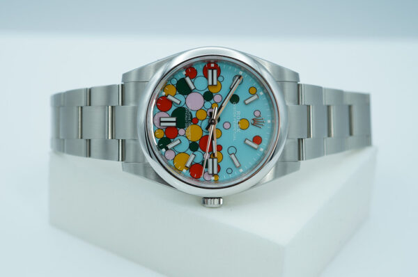 Rolex 124300 OYSTER PERPETUAL CELEBRATION DIAL 2024 WARRANTY COMPLETE SET - Image 9