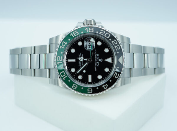 Rolex 126720VTNR GMT MASTER 2 LEFTY SPRITE GREEN BLACK BEZEL OYSTER FULL SET - Image 9