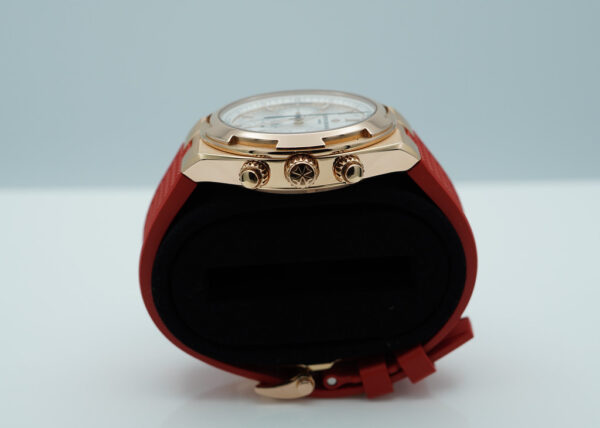 Vacheron CONSTANTIN OVERSEAS CHRONOGRAPH 5500V 18K ROSE GOLD SILVER DIAL 2022 FULL SET - Image 3