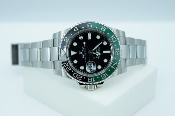 Rolex 126720VTNR GMT MASTER 2 LEFTY SPRITE GREEN BLACK BEZEL OYSTER FULL SET - Image 10