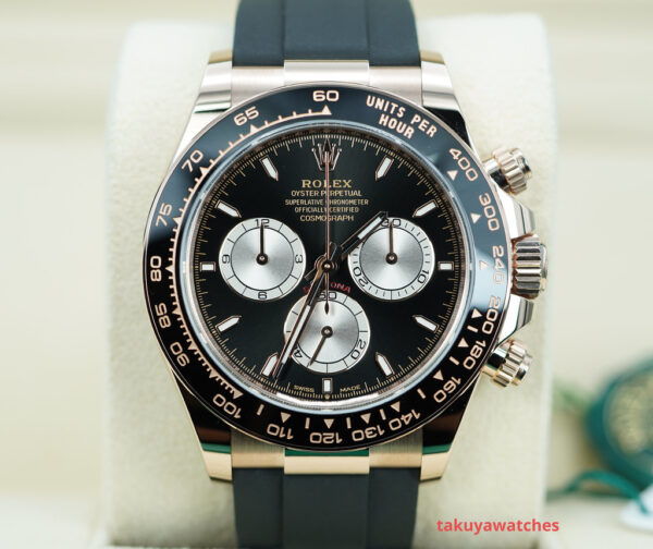 BRAND NEW Rolex 126515LN DAYTONA RG OYSTERFLEX BLACK AND SUNDUST DIAL 2024 FULL SET