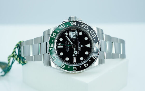 BRAND NEW Rolex 126720VTNR GMT MASTER 2 LEFTY SPRITE GREEN BLACK BEZEL 2024 FULL SET - Image 10