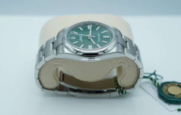 BRAND NEW Rolex 124300 OYSTER PERPETUAL 41 GREEN DIAL STICKERS COMPLETE SET - Image 4