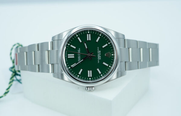 BRAND NEW Rolex 124300 OYSTER PERPETUAL 41 GREEN DIAL STICKERS COMPLETE SET - Image 9