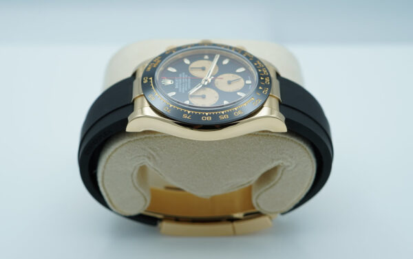 Rolex 116518LN DAYTONA YELLOW GOLD PAUL NEWMAN DIAL OYSTERFLEX 2021 FULL SET - Image 4