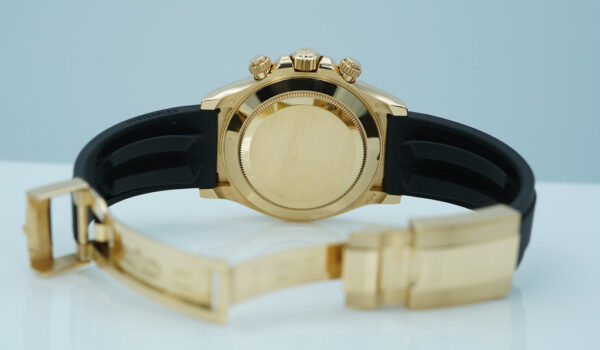 Rolex 116518LN DAYTONA YELLOW GOLD PAUL NEWMAN DIAL OYSTERFLEX 2021 FULL SET - Image 8