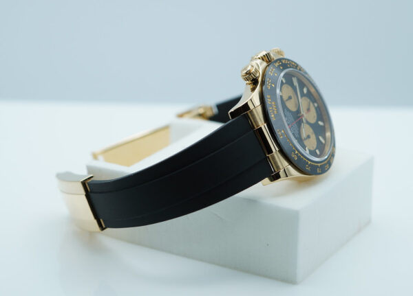 Rolex 116518LN DAYTONA YELLOW GOLD PAUL NEWMAN DIAL OYSTERFLEX 2021 FULL SET - Image 6