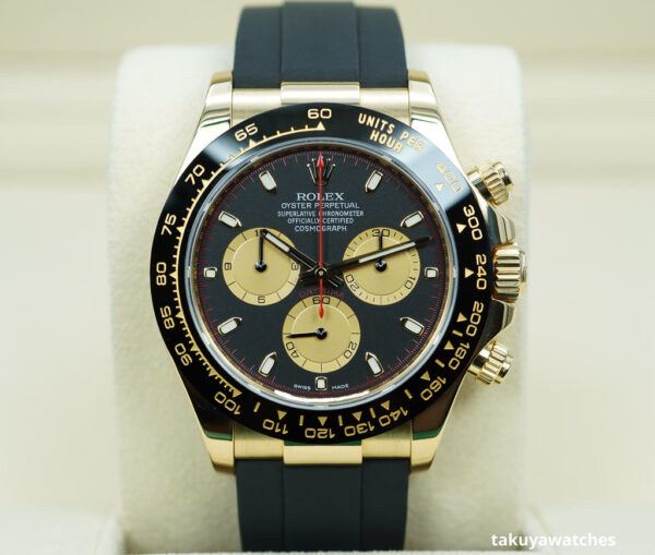 Rolex 116518LN DAYTONA YELLOW GOLD PAUL NEWMAN DIAL OYSTERFLEX 2021 FULL SET