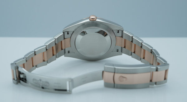 Rolex 126331 DATEJUST 41 18K ROSE GOLD STEEL WIMBLEDON DIAL 2024 FULL SET - Image 8