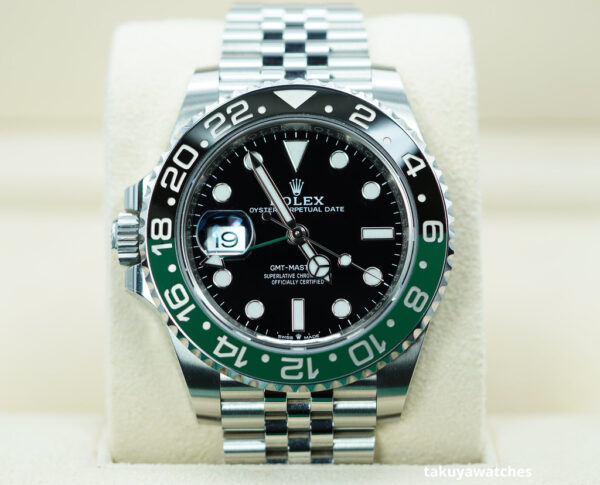 Rolex 126720VTNR GMT MASTER 2 LEFTY BLACK GREEN SPRITE JUBILEE BAND 2023 FULL SET