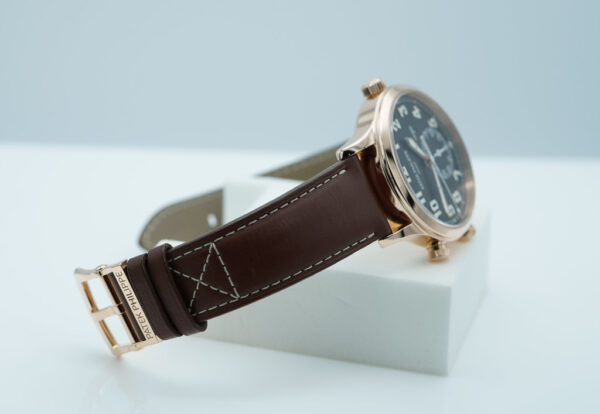 Patek PHILIPPE 5524R 18K ROSE GOLD CALATRAVA PILOT TRAVEL TIME COMPLETE SET - Image 6