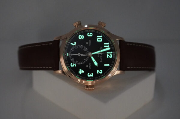 Patek PHILIPPE 5524R 18K ROSE GOLD CALATRAVA PILOT TRAVEL TIME COMPLETE SET - Image 11