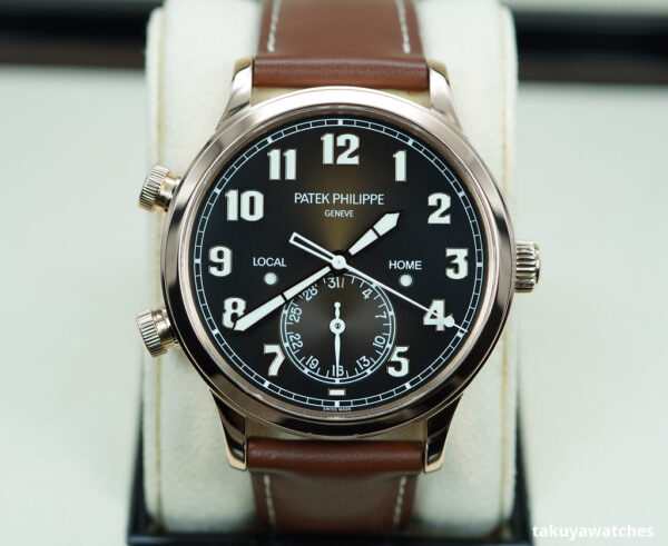 Patek PHILIPPE 5524R 18K ROSE GOLD CALATRAVA PILOT TRAVEL TIME COMPLETE SET