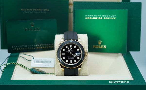 Rolex 226658 YACHTMASTER 42 YELLOW GOLD OYSTERFLEX 2024 WARRANTY COMPLETE SET - Image 2