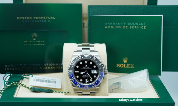 Rolex 126710BLNR GMT MASTER 2 BLACK BLUE BEZEL NEW MODEL 2023 WARRANTY FULL SET - Image 2