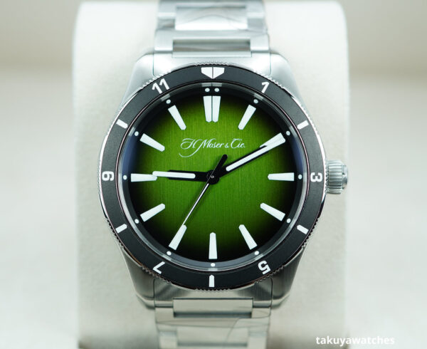 BRAND NEW H. Moser & Cie PIONEER RB CENTRE SECONDS C.02 FOR COLLECTIVE GREEN FUMÉ DIAL LIMITED FULL SET