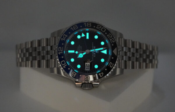 Rolex 126710BLNR GMT MASTER 2 BLACK BLUE BEZEL JUBILEE 2022 WARRANTY FULL SET - Image 11