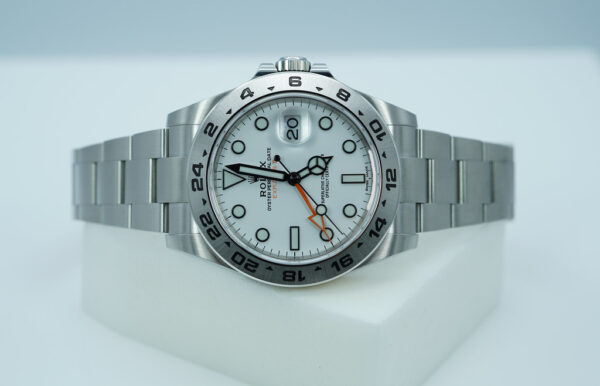 Rolex 216570 EXPLORER 2 WHITE POLAR DIAL 42MM 2020 WARRANTY FULL SET - Image 10