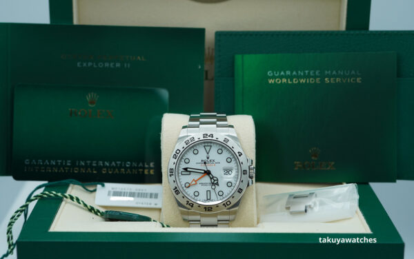 Rolex 216570 EXPLORER 2 WHITE POLAR DIAL 42MM 2020 WARRANTY FULL SET - Image 2