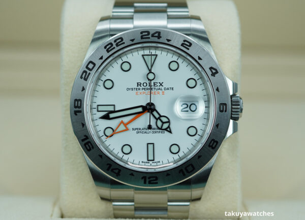 Rolex 216570 EXPLORER 2 WHITE POLAR DIAL 42MM 2020 WARRANTY FULL SET