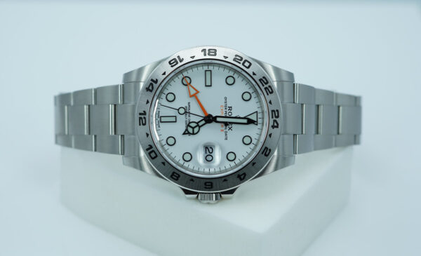 Rolex 216570 EXPLORER 2 WHITE POLAR DIAL 42MM 2020 WARRANTY FULL SET - Image 9
