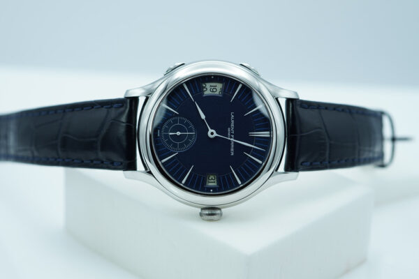 Laurent Ferrier CLASSIC GALET TRAVELLER BLUE DIAL STAINLESS STEEL COMPLETE SET - Image 9