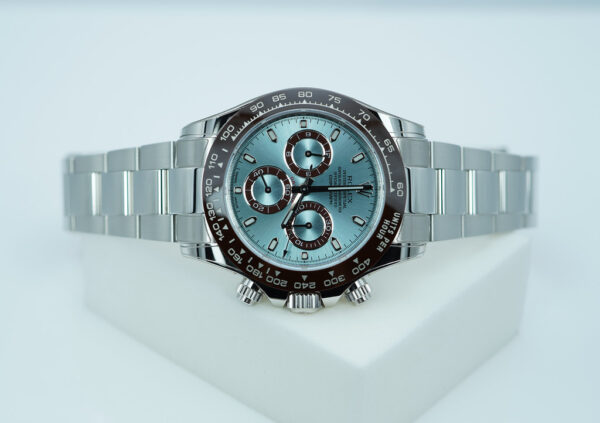 Rolex 116506 PLATINUM COSMOGRAPH DAYTONA ICE BLUE DIAL 2023 COMPLETE SET - Image 9
