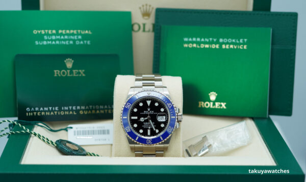 Rolex 126619LB SUBMARINER 41 18K WHITE GOLD BLUE BEZEL 2021 WARRANTY FULL SET - Image 2