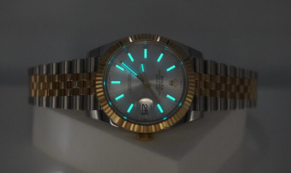 Rolex 126333 DATEJUST 41 YELLOW GOLD STEEL SILVER DIAL JUBILEE 2021 WARRANTY - Image 11