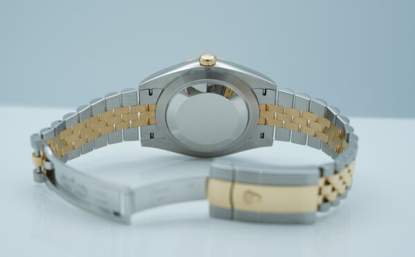 Rolex 126333 DATEJUST 41 YELLOW GOLD STEEL SILVER DIAL JUBILEE 2021 WARRANTY - Image 8