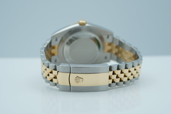 Rolex 126333 DATEJUST 41 YELLOW GOLD STEEL SILVER DIAL JUBILEE 2021 WARRANTY - Image 7