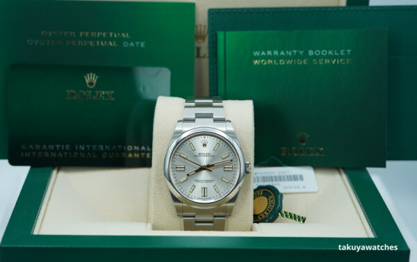 NEW Rolex 124300 OYSTER PERPETUAL 41 SILVER DIAL 2023 WARRANTY COMPLETE SET - Image 2
