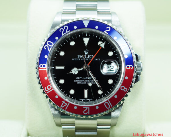 Rolex 16710 GMT MASTER 2 COKE 3186 ERROR DIAL EXTRA PEPSI INSERT FULL SET