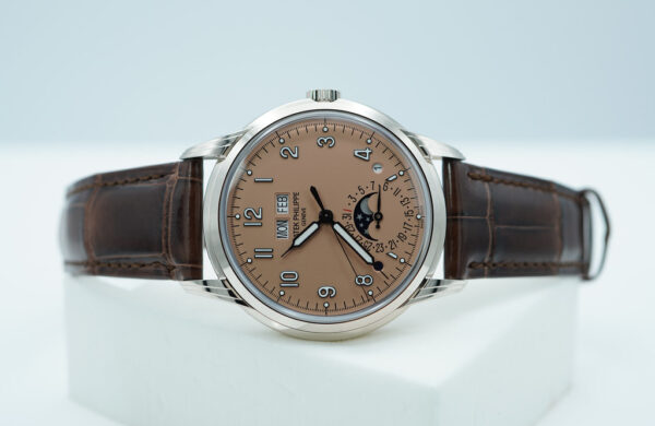 Patek PHILIPPE 5320G PERPETUAL CALENDAR WHITE GOLD SALMON DIAL 2023 FULL SET - Image 10