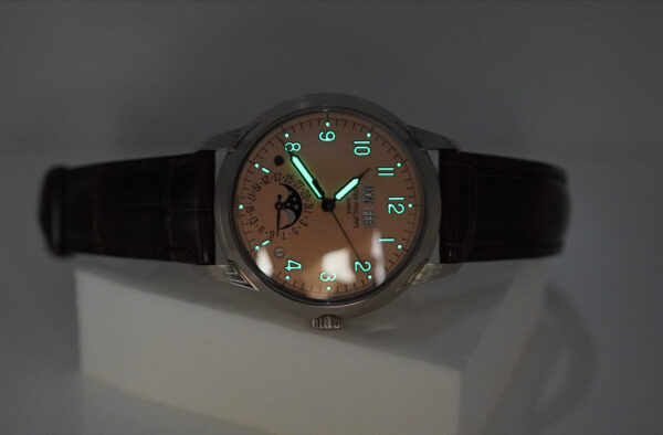 Patek PHILIPPE 5320G PERPETUAL CALENDAR WHITE GOLD SALMON DIAL 2023 FULL SET - Image 11