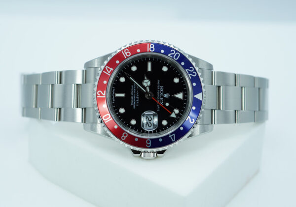Rolex 16710 GMT MASTER 2 COKE 3186 ERROR DIAL EXTRA PEPSI INSERT FULL SET - Image 9