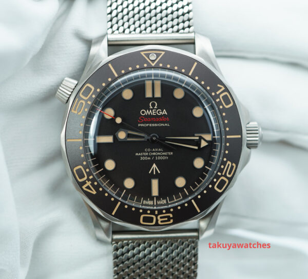 Omega SEAMASTER DIVER 300M 007 JAMES BOND TITANIUM MESH BRACELET FULL SET