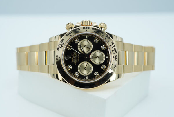 Rolex 126508 DAYTONA YELLOW GOLD BLACK GOLDEN DIAMOND DIAL 2024 MODEL FULL SET - Image 10