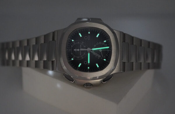 BRAND NEW Patek PHILIPPE 5990/1A NAUTILUS STEEL CHRONOGRAPH TRAVEL TIME GREY DIAL 2020 FULL SET - Image 11
