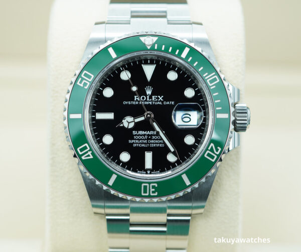 Rolex 126610LV SUBMARINER 41 GREEN MK1 BEZEL STARBUCKS 2022 WARRANTY FULL SET