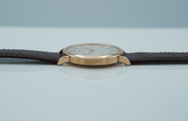 A. Lange & Sohne 201.033 SAXONIA THIN 18K ROSE GOLD SILVER DIAL 2021 FULL SET - Image 4