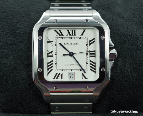 Cartier SANTOS DE CARTIER LARGE MODEL AUTOMATIC SILVER DIAL 2024 FULL SET
