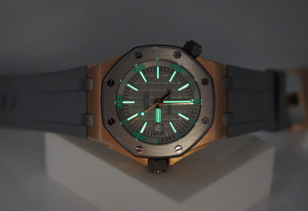 Audemars PIGUET ROYAL OAK OFFSHORE DIVER 15711 ROSE GOLD JAPAN LIMITED 500 FULL SET - Image 11