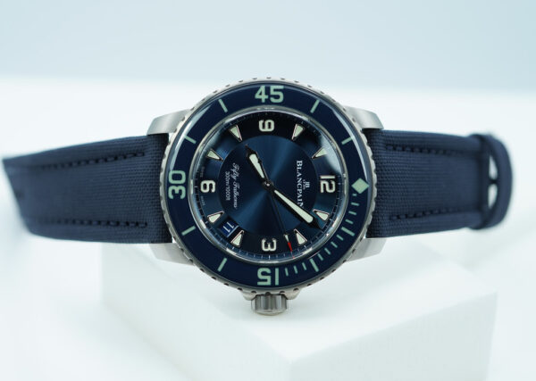 Blancpain FIFTY FATHOMS AUTOMATIC BLUE DIAL TITANIUM 45MM 2021 COMPLETE SET - Image 9
