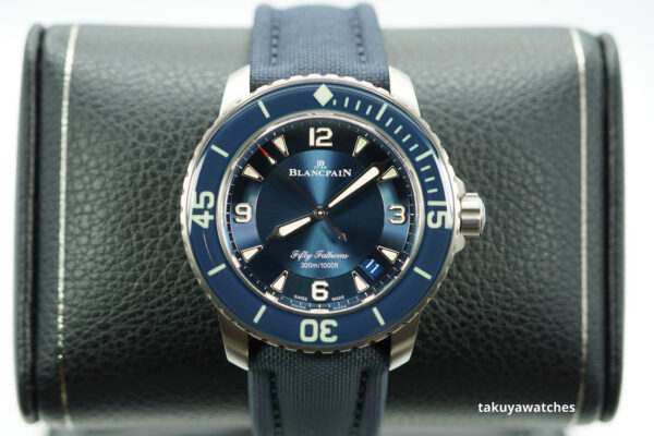 Blancpain FIFTY FATHOMS AUTOMATIC BLUE DIAL TITANIUM 45MM 2021 COMPLETE SET